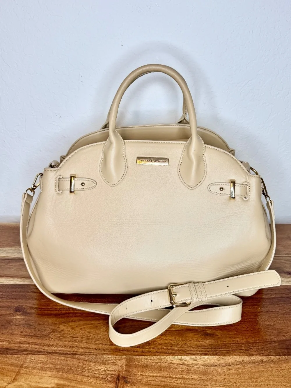Adrienne Vittadini Large Dome Satchel Carryall Handbag